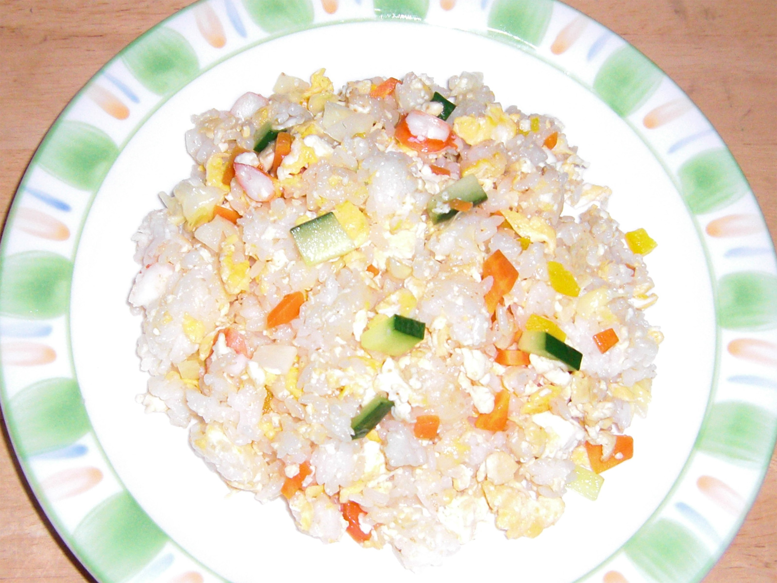 オカラと夏野菜のチャーハン